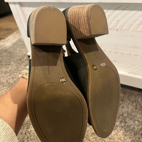 Lucky Brand Black Peep-Toe Mules - Picture 3 of 5